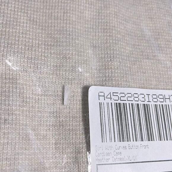 Girl With Curves Button Front Cape Cardigan - Picture 4 of 4